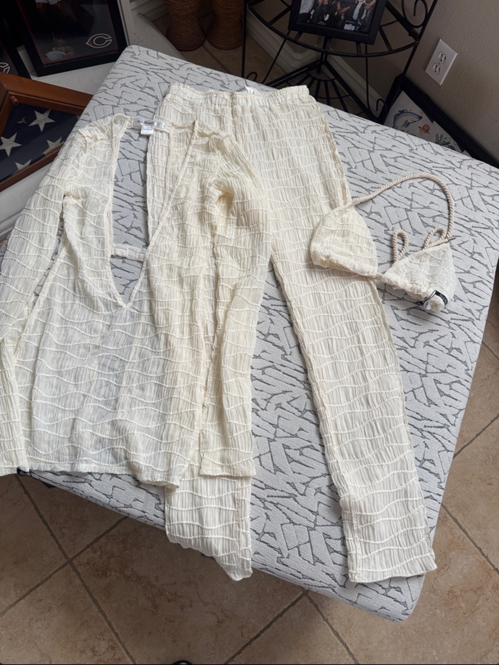 Ricki Brazil Textured Cream 3 Piece Set
